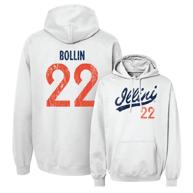 Men's hoodies anti-static -Script White Hoodie - Shay Bollin