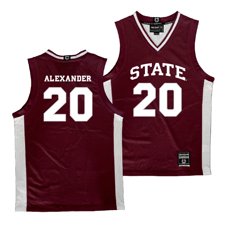 Men's basketball uniform lightweight deal -Mississippi State Men's Basketball Maroon Jersey - Harrison Alexander