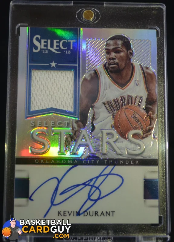 Men's basketball uniform fast shipping -2012-13 Select Select Stars Jersey Autographs Prizms #1 Kevin Durant/49