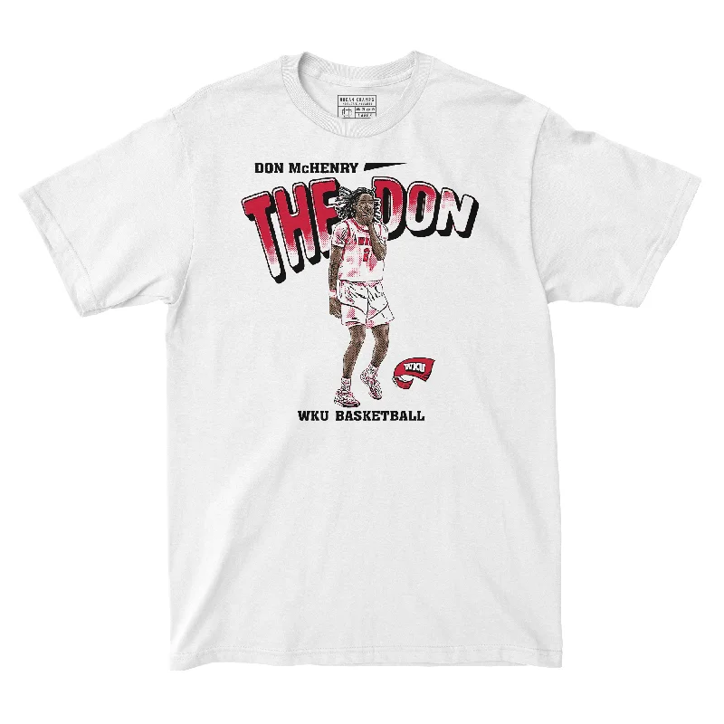 Men's basketball T-shirt squad discount -EXCLUSIVE RELEASE - Don McHenry Illustrated Tee in White