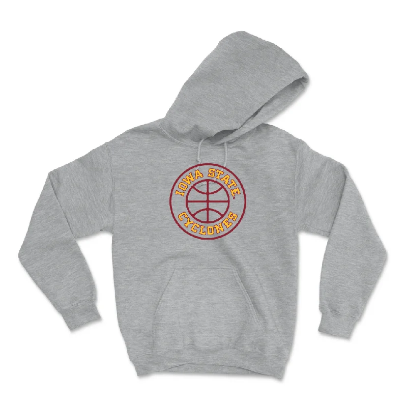 Men's hoodies lightweight-warmth -Sport Grey Men's Basketball Hardwood Hoodie - Demarion Watson