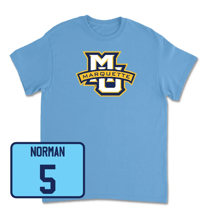 Men's basketball T-shirt ventilated fabric -Championship Blue Men's Basketball Marquette Tee - Tre Norman