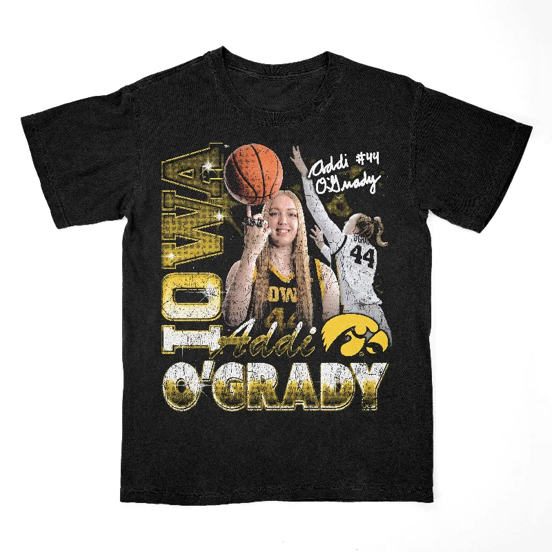 Men's basketball T-shirt licensed product -EXCLUSIVE RELEASE: Addi O'Grady Graphic Black Tee