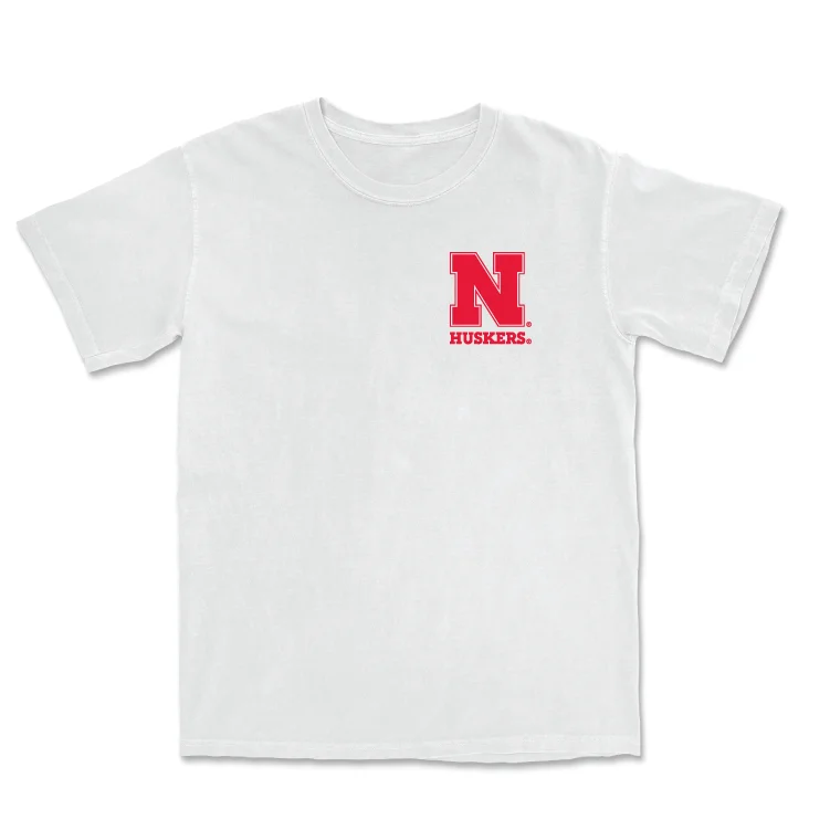 Men's basketball T-shirt budget outfit -Men's Basketball White Comfort Colors Tee - Cale Jacobsen