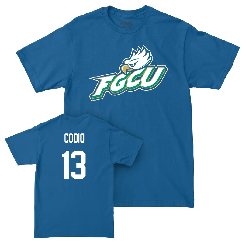 Men's basketball T-shirt custom deal -Blue Men's Basketball FGCU Tee - Cameron Codio