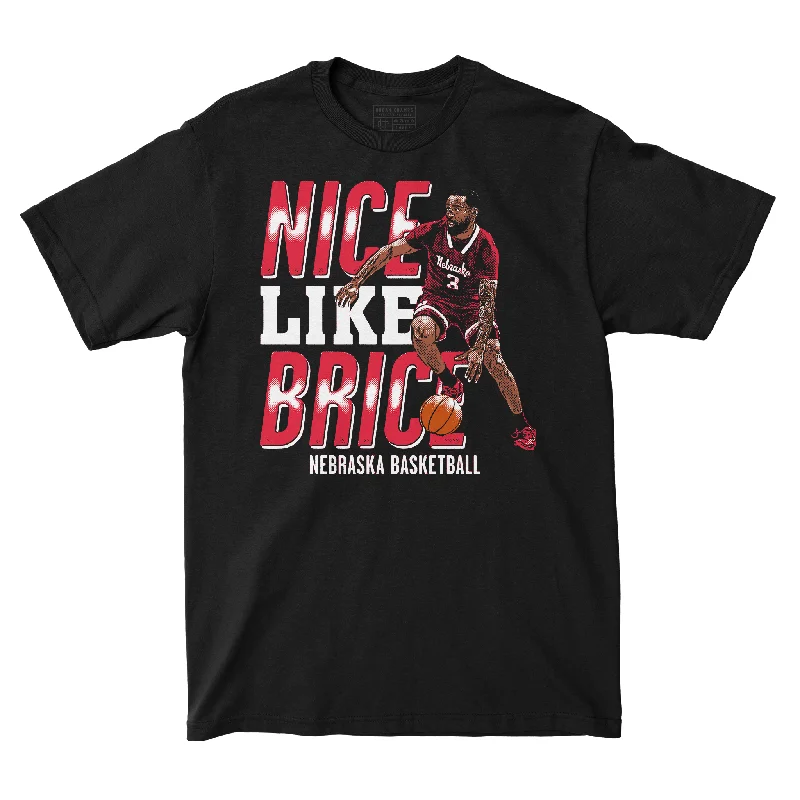 Men's basketball T-shirt player ensemble -EXCLUSIVE RELEASE: Brice Williams - Nice Like Brice Drop Black Tee