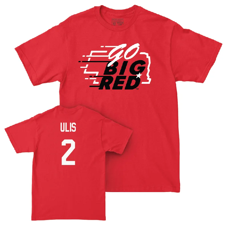 Men's basketball T-shirt stylish ensemble -Red Men's Basketball GBR Tee - Ahron Ulis