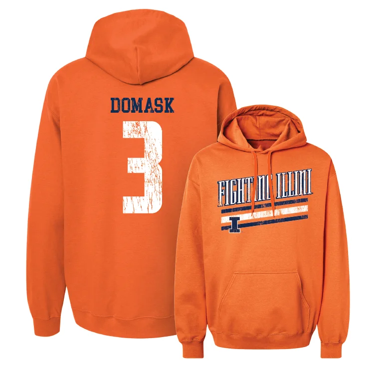 Men's hoodies performance-fit -Orange Slant Hoodie - Marcus Domask #3