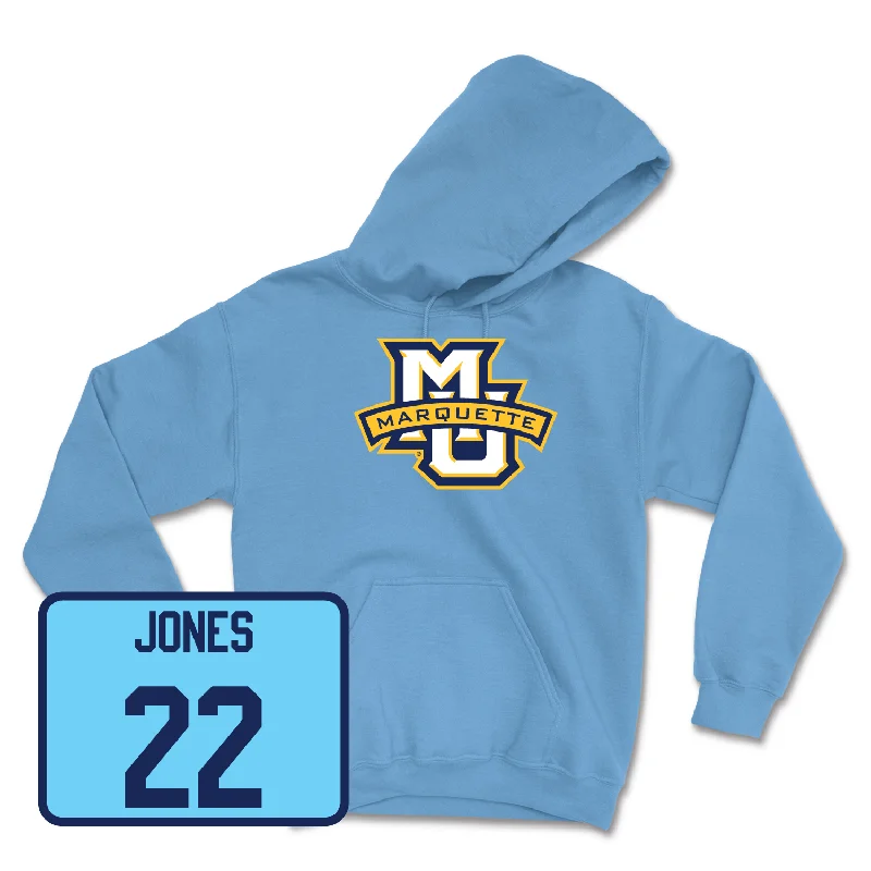 Men's hoodies moisture-warmth -Championship Blue Men's Basketball Marquette Hoodie - Sean Jones