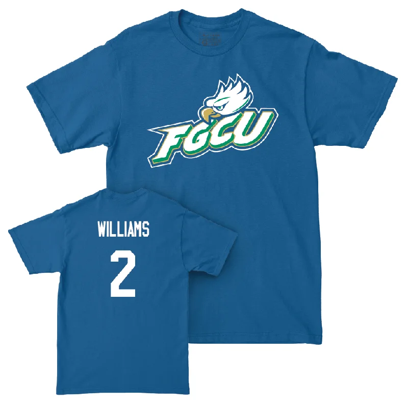 Men's basketball T-shirt player package -Blue Men's Basketball FGCU Tee  - Darren Williams