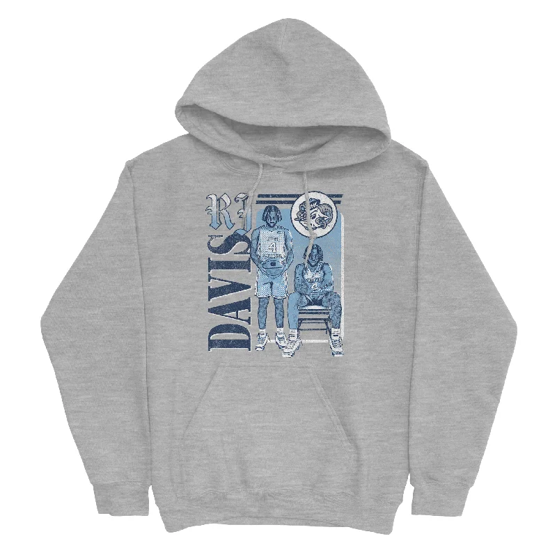 Men's hoodies mid-range -EXCLUSIVE RELEASE: RJ Davis Cartoon Sport Grey Hoodie