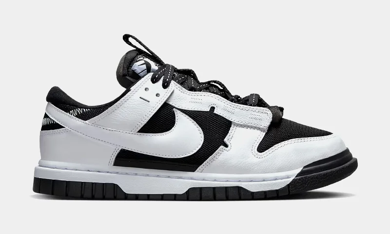 Basketball shoes lightweight-design -Dunk Low Remastered Reverse Panda Mens Lifestyle Shoes (Black/White)