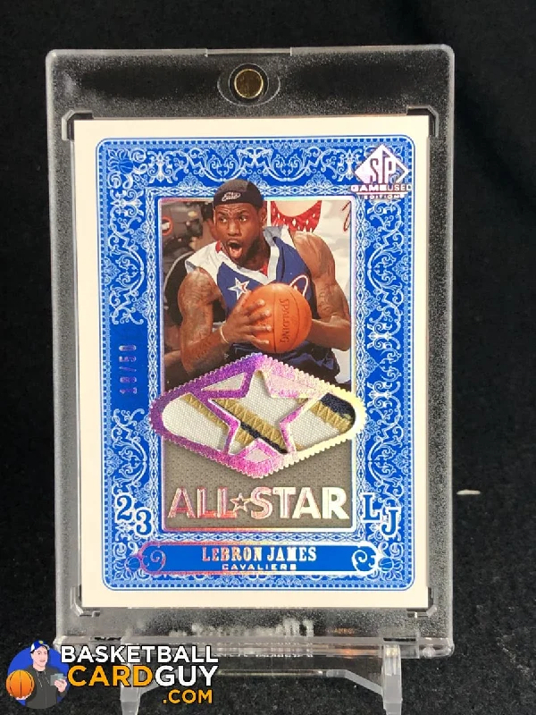 Men's basketball uniform affordable clothing -LeBron James 2007-08 SP Game Used All-Star Jersey Patch #/50