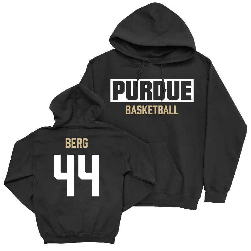 Men's hoodies fan -Men's Basketball Black Staple Hoodie - William Berg | #44