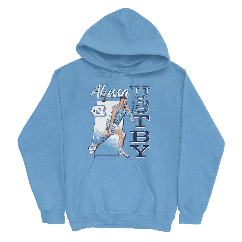 Men's hoodies rugged -EXCLUSIVE RELEASE: Alyssa Ustby Cartoon Light Blue Hoodie