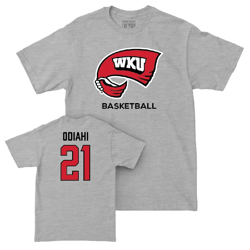 Men's basketball T-shirt pro package -WKU Men's Basketball Sport Grey Classic Tee   - Leeroy Odiahi