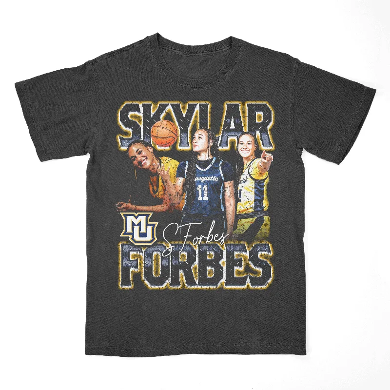 Men's basketball T-shirt signature brand -EXCLUSIVE RELEASE: Skylar Forbes 90s Black Tee