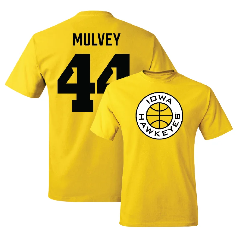 Men's basketball T-shirt custom clothing -Gold Men's Basketball Tee - Riley Mulvey