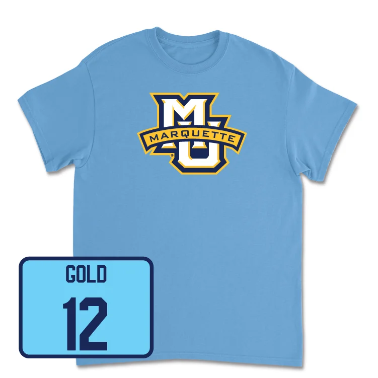 Men's basketball T-shirt affordable special -Championship Blue Men's Basketball Marquette Tee - Ben Gold