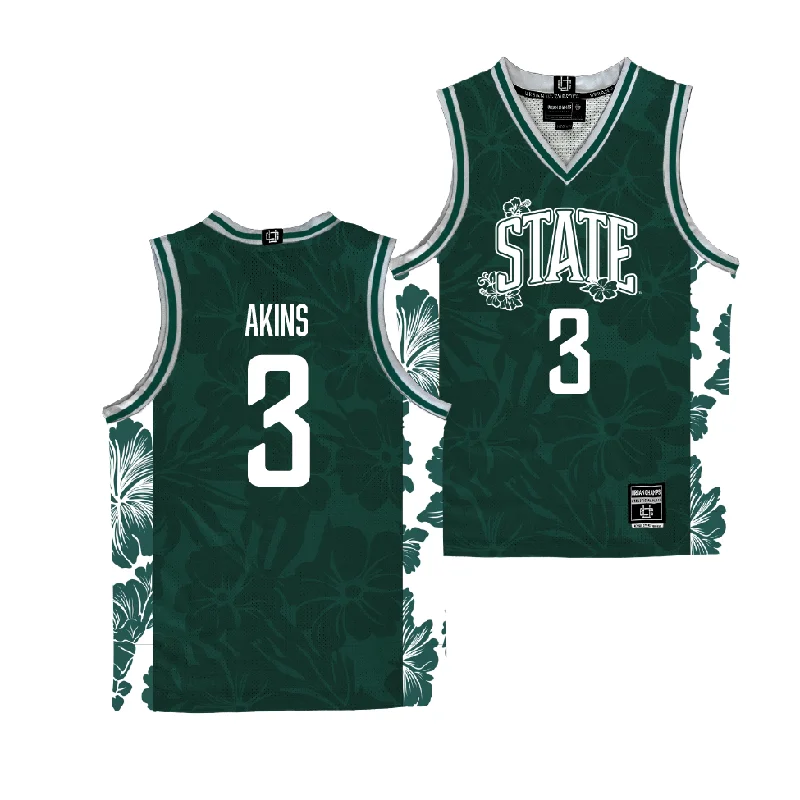 Men's basketball uniform stylish cuts -EXCLUSIVE: Michigan State Maui Men's Basketball Jersey - Jaden Akins