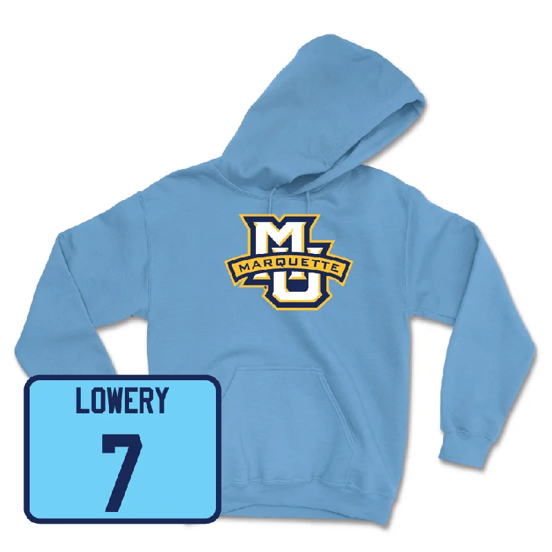 Men's hoodies oversized -Championship Blue Men's Basketball State Hoodie - Zaide Lowery