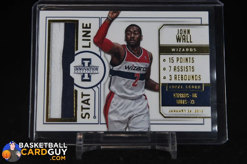 Men's basketball uniform high performance -2013-14 Innovation Stat Line Jerseys Prime #1 John Wall/20