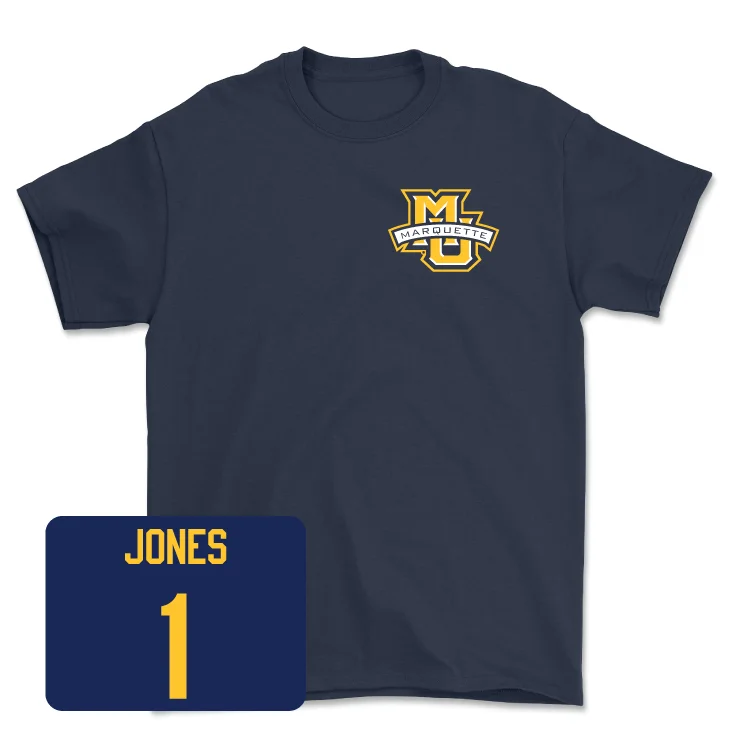 Men's basketball T-shirt enhanced mobility -Navy Men's Basketball Classic Tee - Kameron Jones