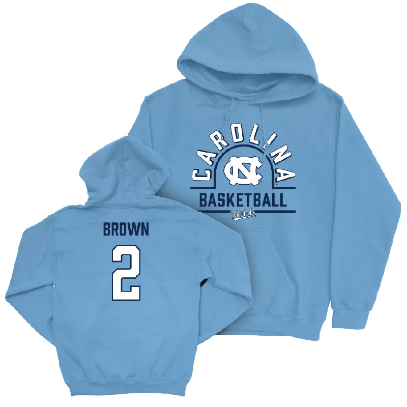 Men's hoodies tear-resistant -UNC Men's Basketball Carolina Blue Classic Hoodie  - James Brown