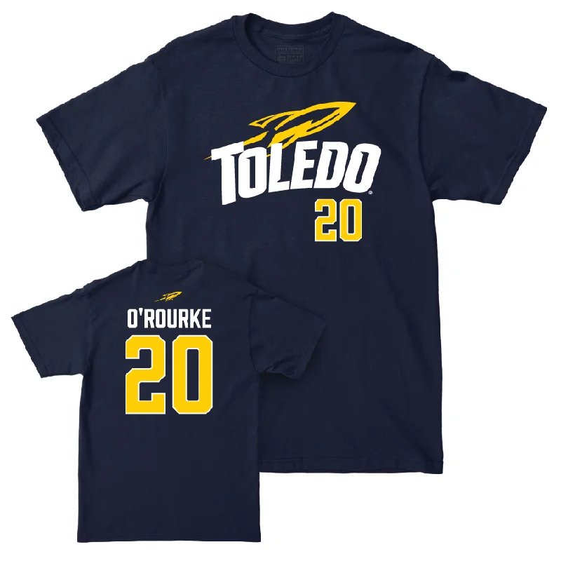 Men's basketball T-shirt performance special -Toledo Men's Basketball Navy Sideline Tee  - Colin O’Rourke