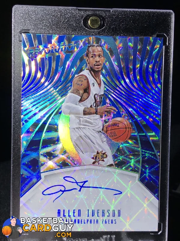 Men's basketball uniform stretchable fit -Allen Iverson 2016-17 Panini Revolution FUTURA #3/25 (Jersey Numbered)