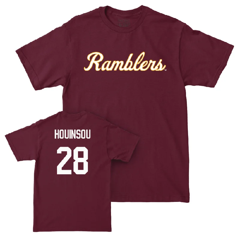 Men's basketball T-shirt stylish package -Maroon Men's Basketball Script Tee  - Kymany Houinsou