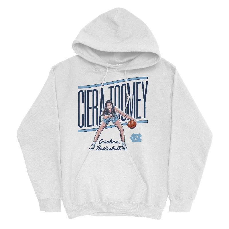 Men's hoodies lightweight-fleece -EXCLUSIVE RELEASE: Ciera Toomey Cartoon White Hoodie