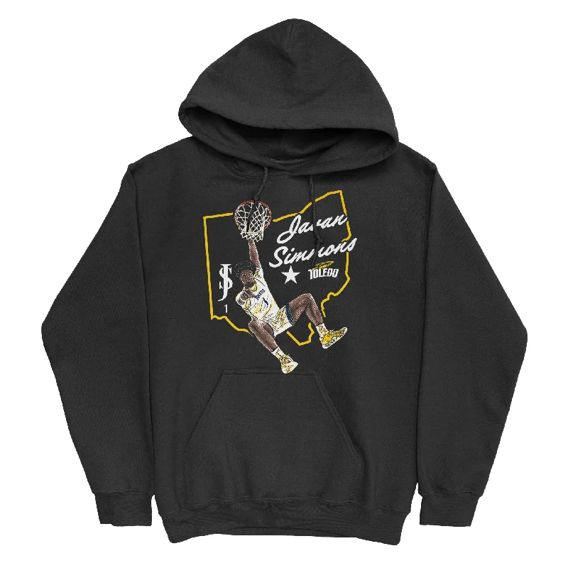 Men's hoodies waterproof -EXCLUSIVE RELEASE: Javan Simmons Hometown Black Hoodie