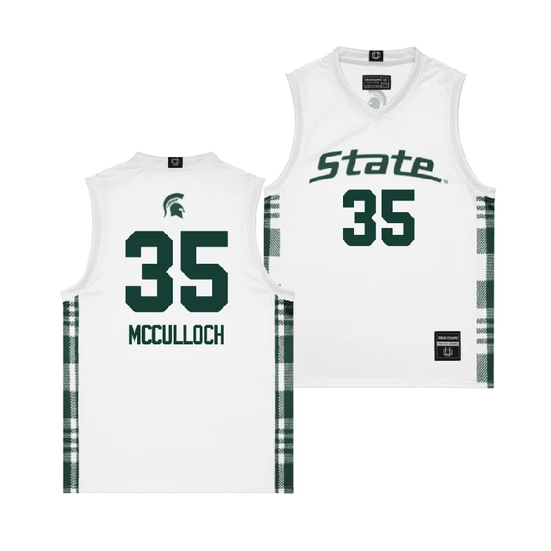 Men's basketball uniform breathable shorts -EXCLUSIVE: MSU Winter Edition Basketball Jersey  - Jesse McCulloch