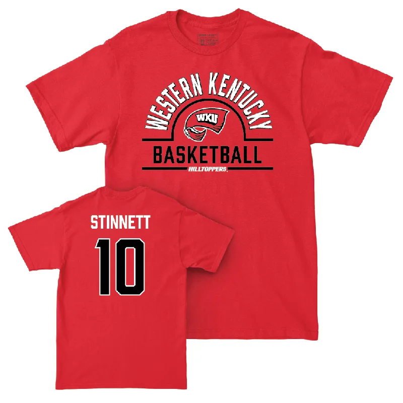 Men's basketball T-shirt sport deal -WKU Men's Basketball Red Arch Tee  - Cade Stinnett