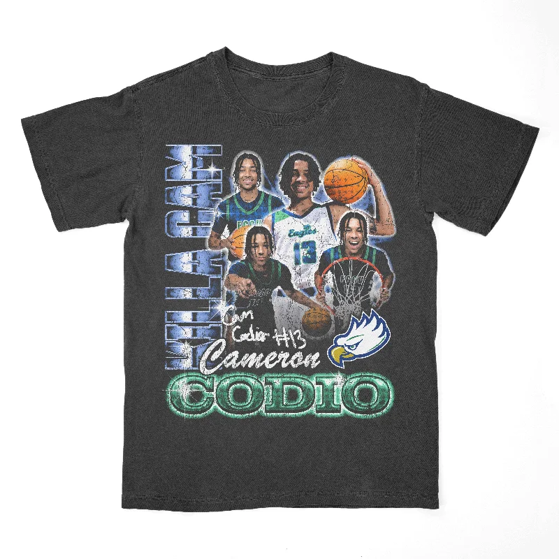 Men's basketball T-shirt rapid-dry clothing -EXCLUSIVE RELEASE: Cameron Codio 90s Black Tee