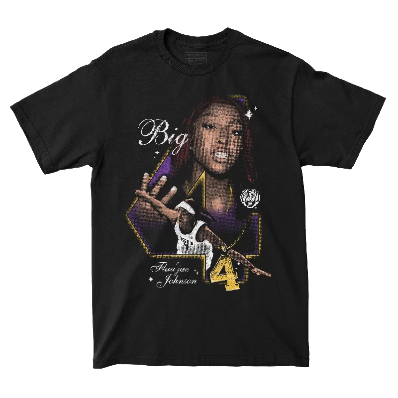 Men's basketball T-shirt budget range -EXCLUSIVE RELEASE: Flau'jae Johnson - Big 4 Retro Drop Tee