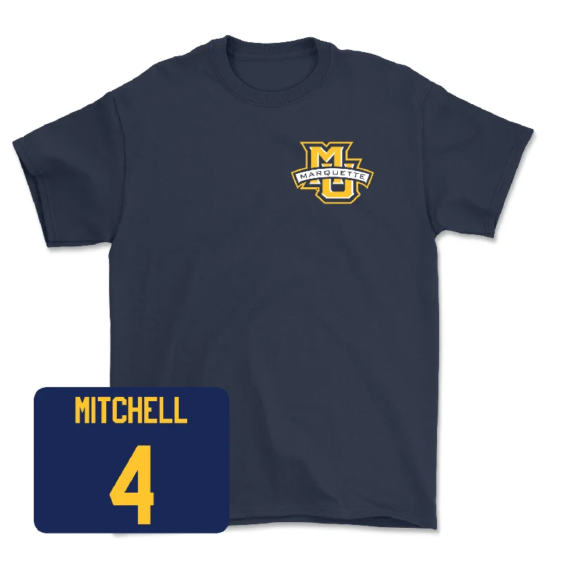 Men's basketball T-shirt value buy -Navy Men's Basketball Classic Tee - Stevie Mitchell