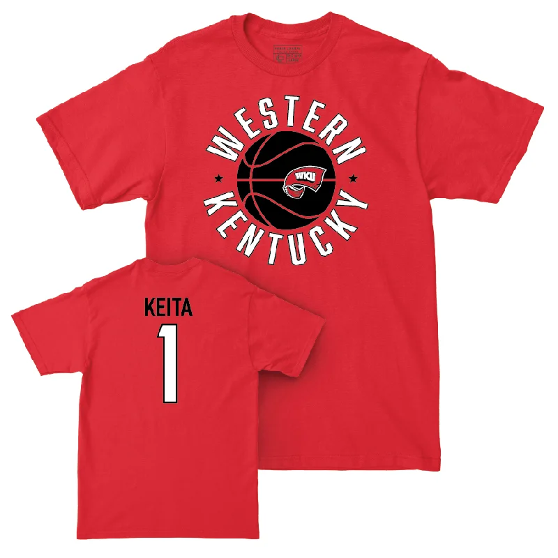 Men's basketball T-shirt sport collection -WKU Men's Basketball Red Hardwood Tee   - Blaise Keita