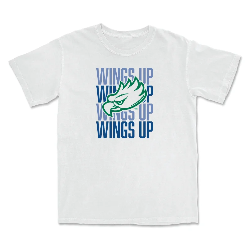 Men's basketball T-shirt budget sale -Men's Basketball White Wings Up Tee - Brandon Dwyer