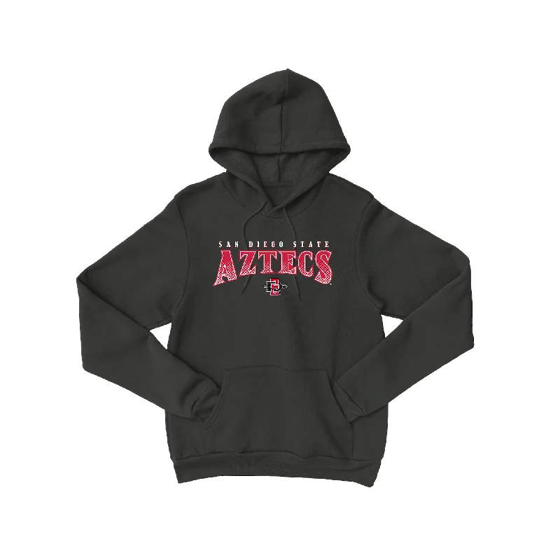 Men's hoodies quick-absorb -Men's Basketball Black Aztecs Hoodie - Demarshay Johnson Jr.