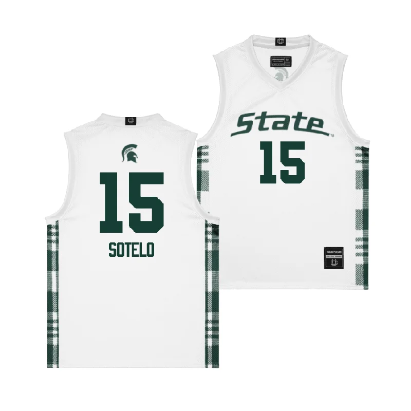 Men's basketball uniform sweat resistant -EXCLUSIVE: MSU Winter Edition Basketball Jersey   - Ines Sotelo