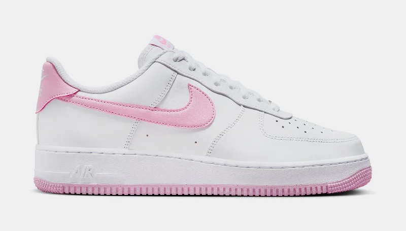 Basketball shoes stylish-team -Air Force 1 '07 Mens Lifestyle Shoes (White/Pink Rise)