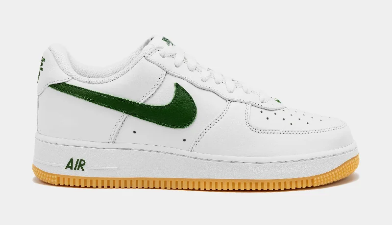 Basketball shoes breathable-retro -Air Force 1 Low Color of the Month Mens Lifestyle Shoes (White/Green)