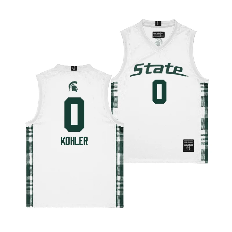 Men's basketball uniform pro design -EXCLUSIVE: MSU Winter Edition Basketball Jersey - Jaxon Kohler