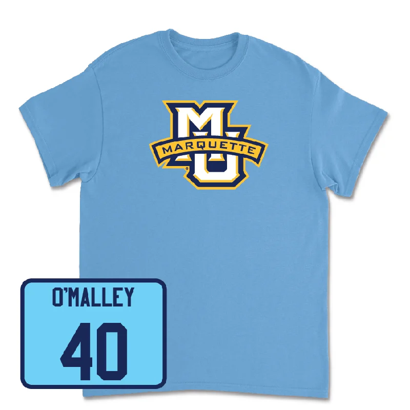 Men's basketball T-shirt quality special -Championship Blue Men's Basketball Marquette Tee - Casey O'Malley