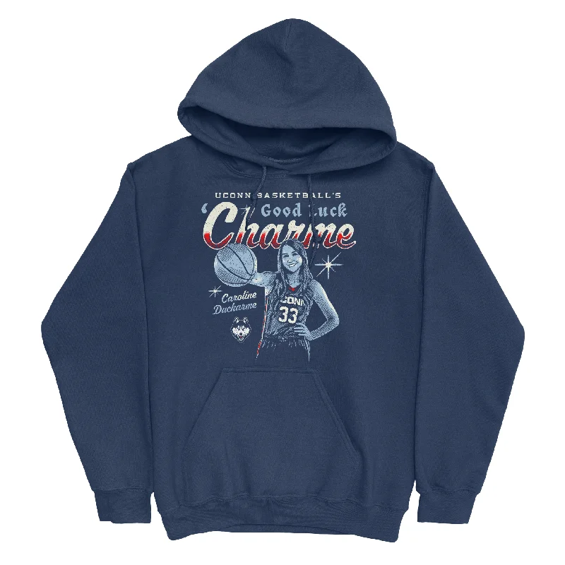 Men's hoodies cooling-design -EXCLUSIVE RELEASE: Caroline Ducharme Lucky Charme Navy Hoodie