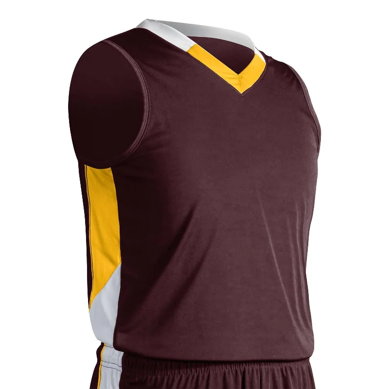 Maroon/Gold/White