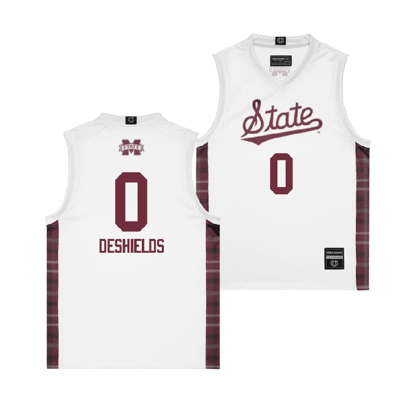 Men's basketball uniform quick dry set -EXCLUSIVE: Mississippi State Winter Edition Basketball Jersey  - Denim DeShields