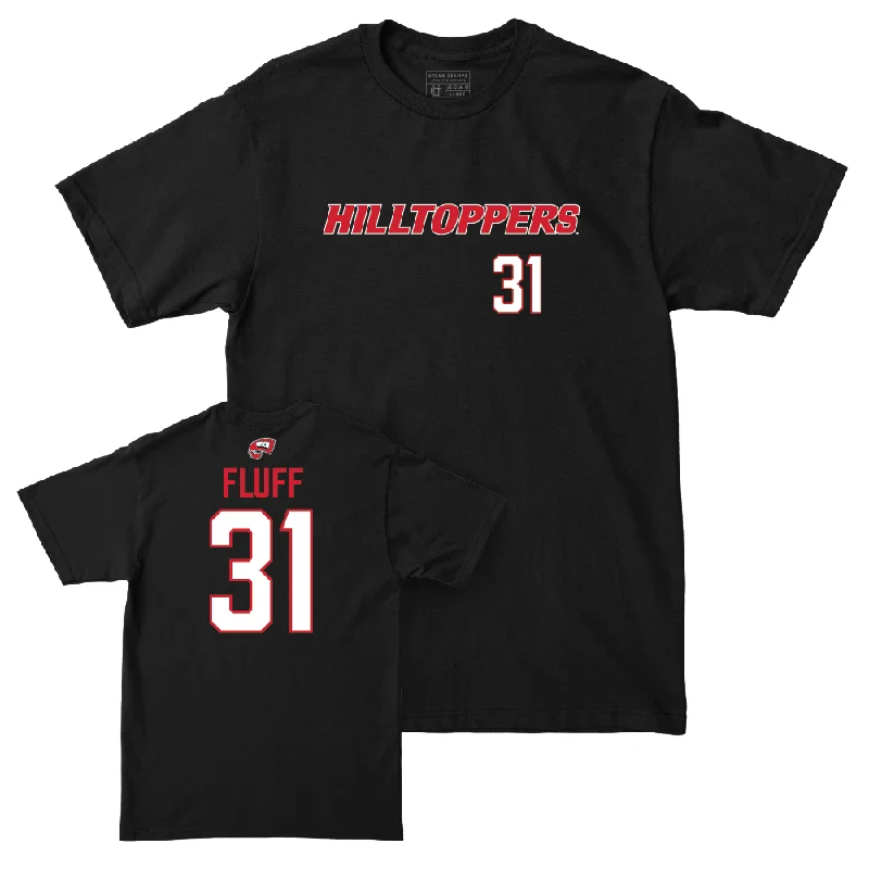 Men's basketball T-shirt custom clothing -WKU Men's Basketball Black Hilltoppers Tee - Tyler Olden "Fluff" | #31